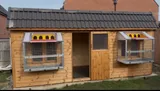 Large Apex Pigeon Loft with multiple aluminium traps, open field installation