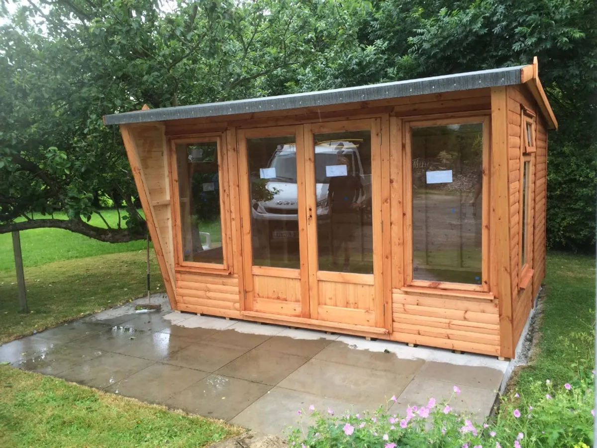 Ashbourne, Derbyshire: bespoke timber shed or summer house installation by Ecco Sheds & Lofts