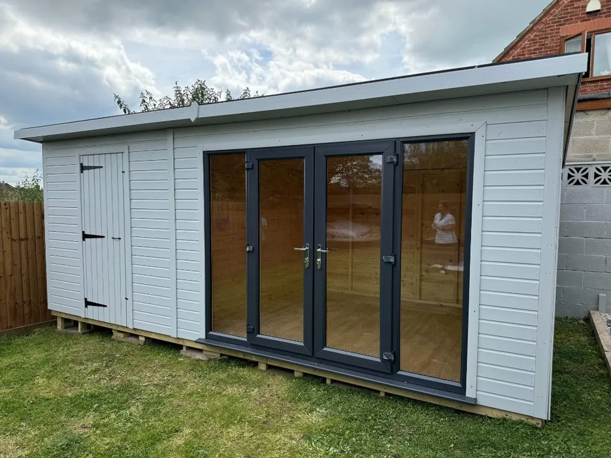 Codnor, Derbyshire: bespoke timber shed or summer house installation by Ecco Sheds & Lofts