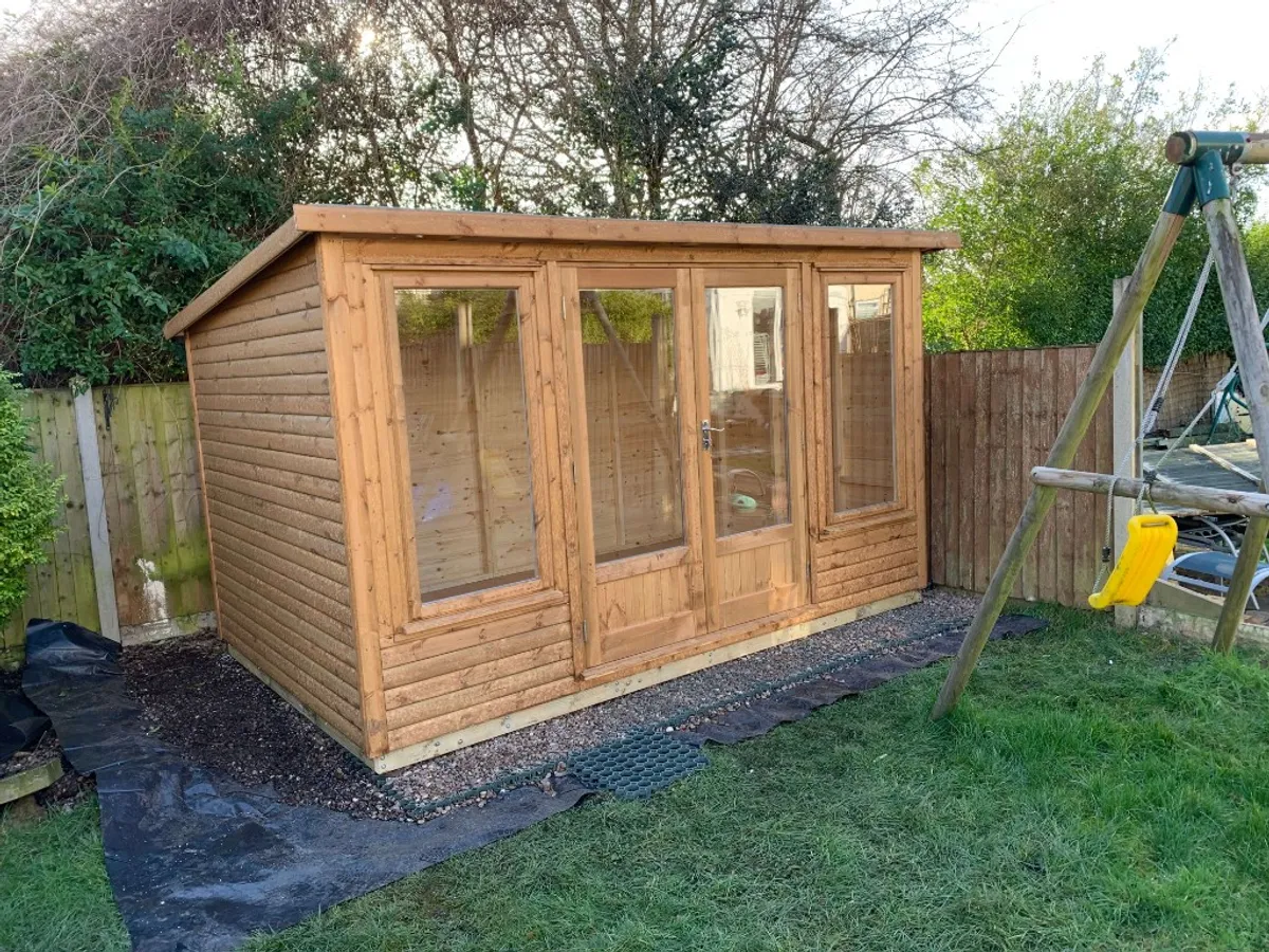 Derby, Derbyshire: bespoke timber shed or summer house installation by Ecco Sheds & Lofts