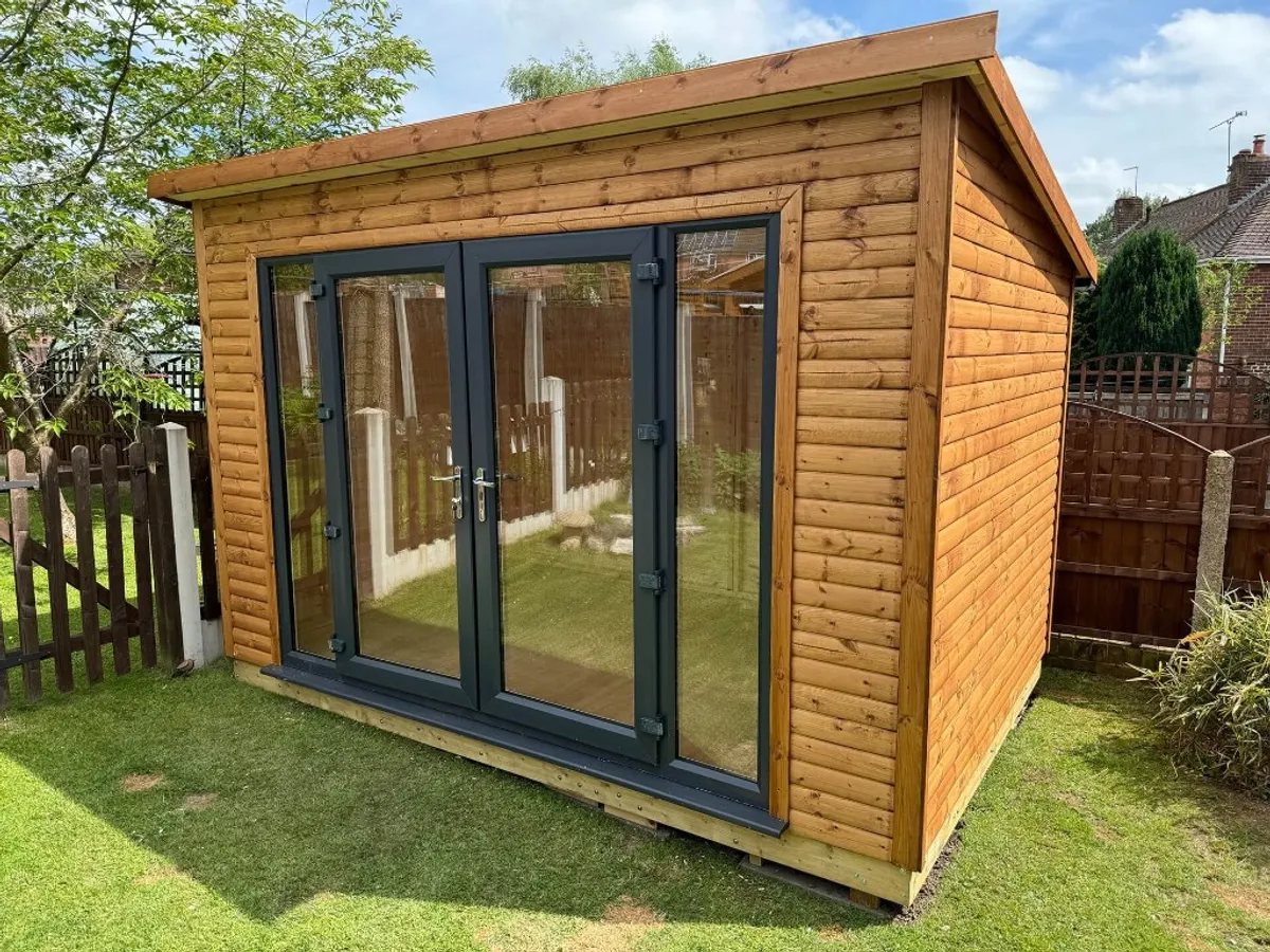 Heanor, Derbyshire: bespoke timber shed or summer house installation by Ecco Sheds & Lofts