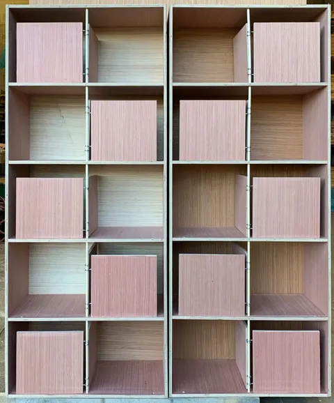 Pipo style nest boxes with front bars and sliding panels