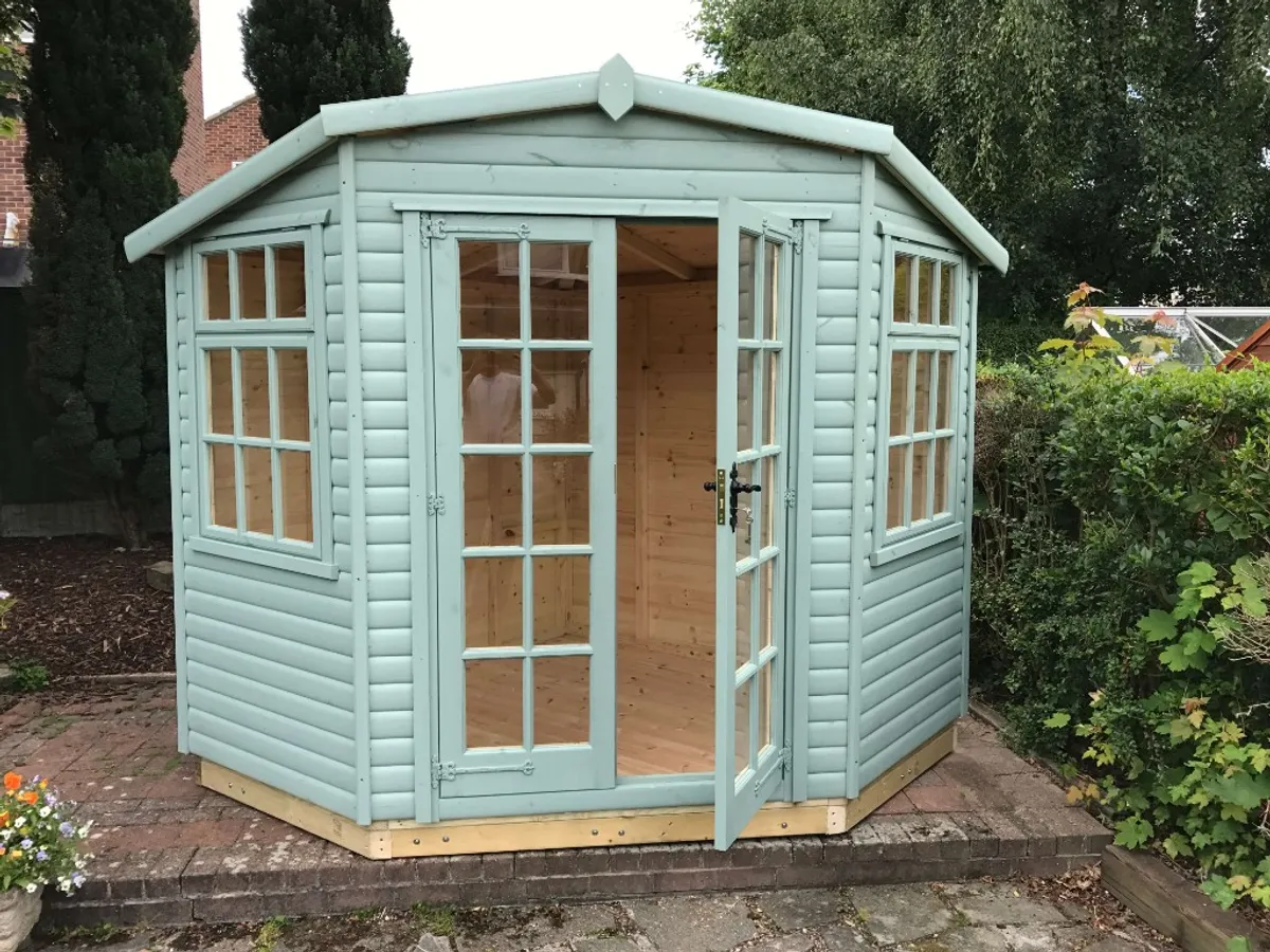 Ripley, Derbyshire: bespoke timber shed or summer house installation by Ecco Sheds & Lofts