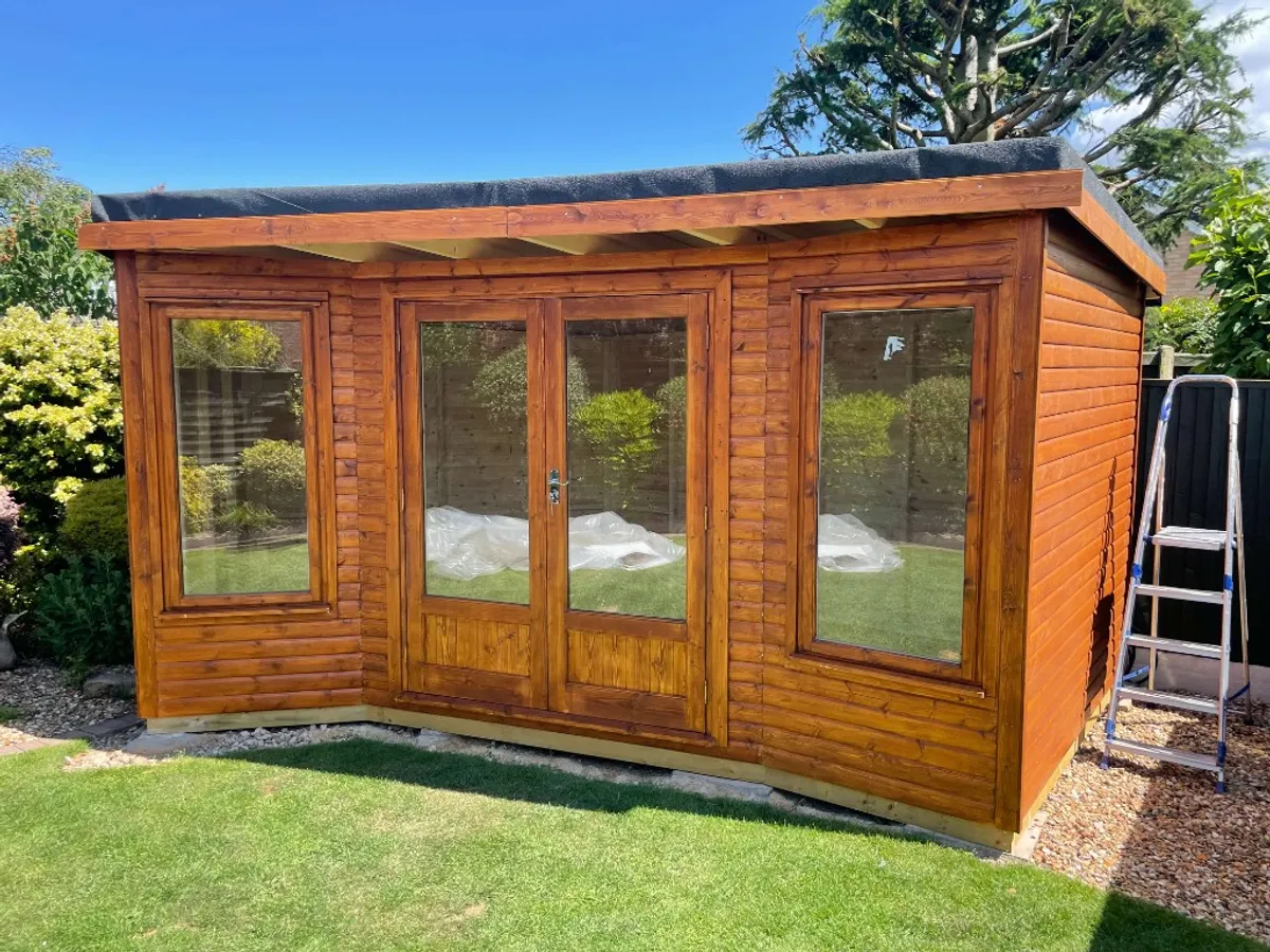 Swanwick, Derbyshire: bespoke timber shed or summer house installation by Ecco Sheds & Lofts
